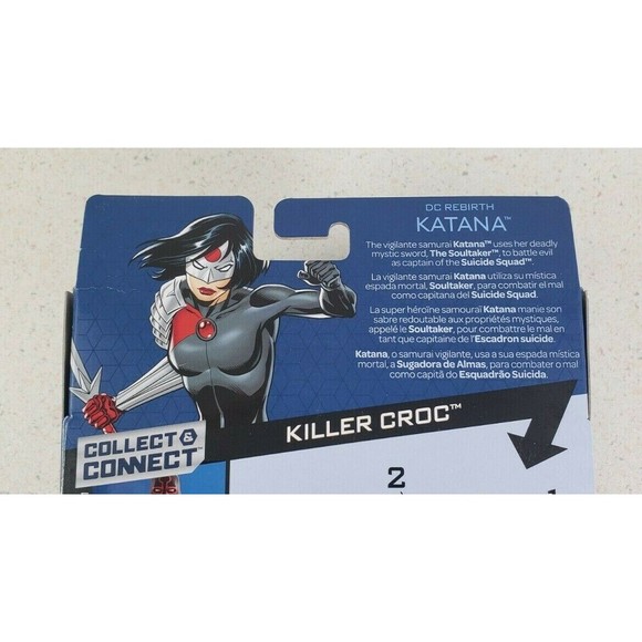 DC Multiverse Katana Suicide Squad Killer Croc BAF 6" Action Figure Mattel NEW - Picture 8 of 11